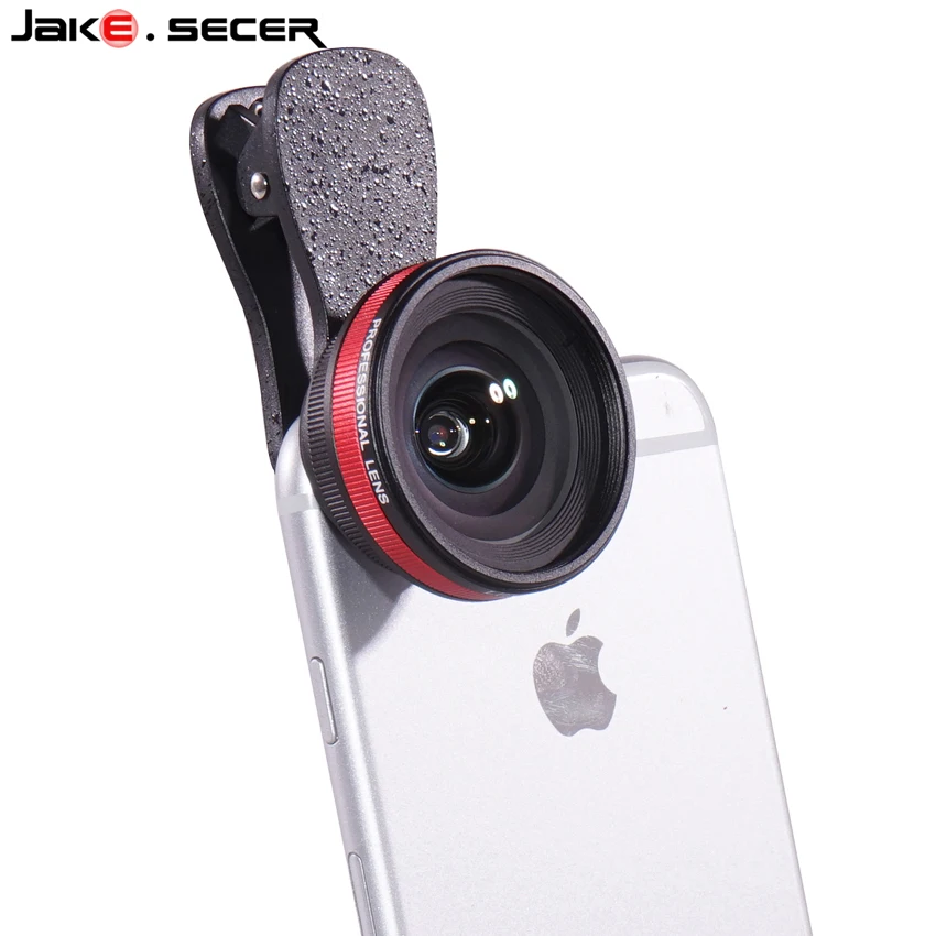 Jake.Secer Mobile Phone Camera Lens Glass Fish Eye Wide
