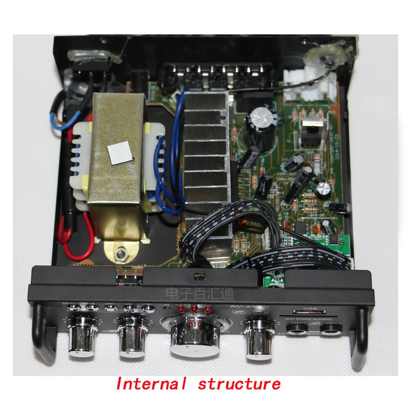 KYYSLB 30 Вт* 2 40 Вт* 2 AV-263/AV253 DC12V AC 220 В стерео Bluetooth усилитель караоке мини домашний аудио автомобильный усилитель USB SD FM