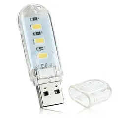 Гибкий портативный USB 5 V 2 W Светодиодный лампа для компьютера Тетрадь Mini-USB настольные лампы защиты глазные огни гаджет Novely свет