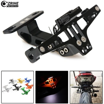 

Motorcycle Registration License Plate Bracket Holder with light for plate For Honda CB1000R CBR900RR CBR600RR CBR650F CBR250 CBF