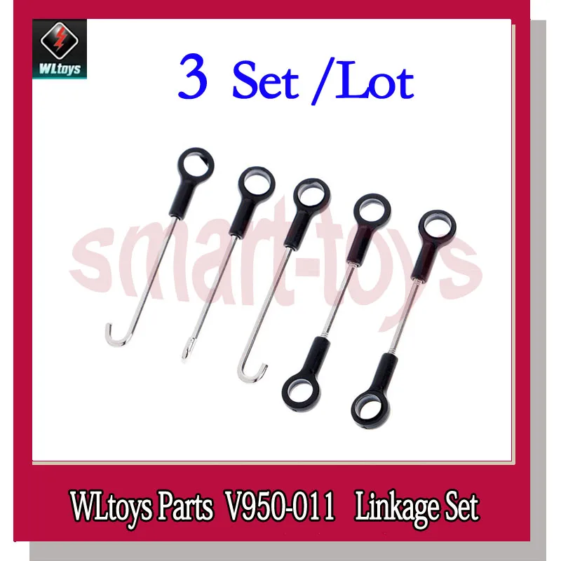 

3Set V950 Connect Buckle V950-011 Linkage Set for WLtoys V950 6CH RC Helicopter Spare Parts