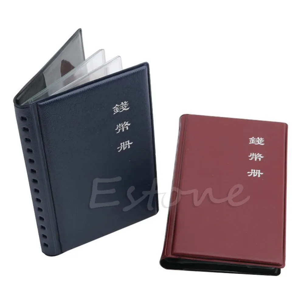 

Portable 12 Coin Holders Storage Album Book Collecting Money Penny Pockets