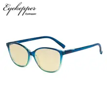 TMFH2 Eyekepper синий светильник блокирующие компьютерные очки для чтения с желтым фильтром объектива-Большой кошачий глаз Стильные Читатели для женщин