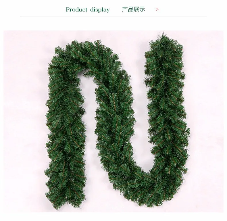 2 7m christmas garland green christmas rattan christmas ornaments