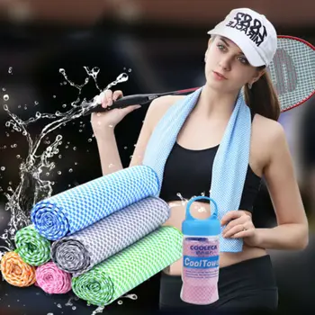 

Bamboo Microfiber Instant Cooling Towel Relief ForTravel Gym Running Outdoor Ice Cold Towels