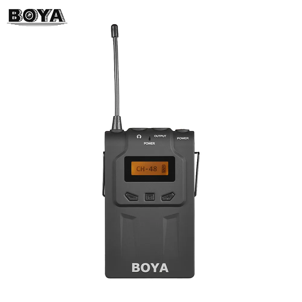 

BOYA BY-WM6R Wireless Microphone System Receiver 576MHz-599MHz 48 Channels for ENG EFP for Canon Nikon Sony DSLR Cameras
