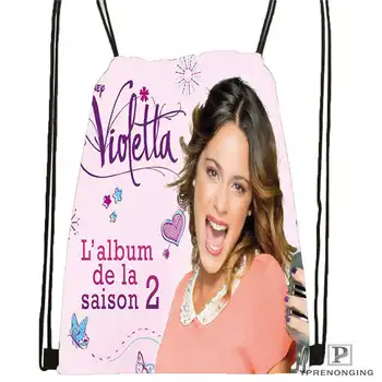 

Custom Violetta-Live- Drawstring Backpack Bag Cute Daypack Kids Satchel (Black Back) 31x40cm#2018611-2(11)