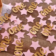 Блеск нестандартного номера на день рождения Confettis для декорации стола для свадьбы или «нулевого дня рождения» на крестины вечерние украшения Разбрасыватели конфетти для стола