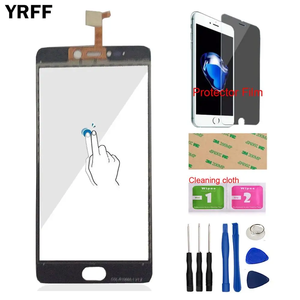 YRFF 5 дюймовое Переднее стекло для телефона Leagoo T5 сенсорный экран сенсорная панель