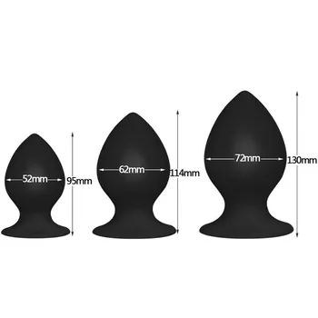 Super Big Anal Plugs Vibrating Anal Sex toys for Men & Women & Gay Silicone G Spot Dildo Vibrators Butt Plugs Prostata Massager 3
