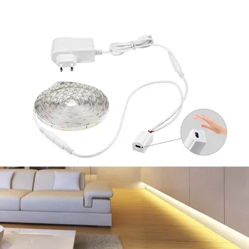 

12V LED Strip light Hand Sweep Sensor lamp 1M 2M 3M 4M 5M Motion Sensor lamp for Kitchen Cupboard Wardrobe Closet night lighting