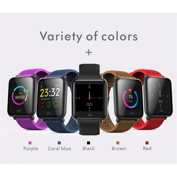 

Bluetooth IP67 Waterproof Heart Rate Smart Watch Fitness TFT Touch Screen Wristwatch Sport Bracelet