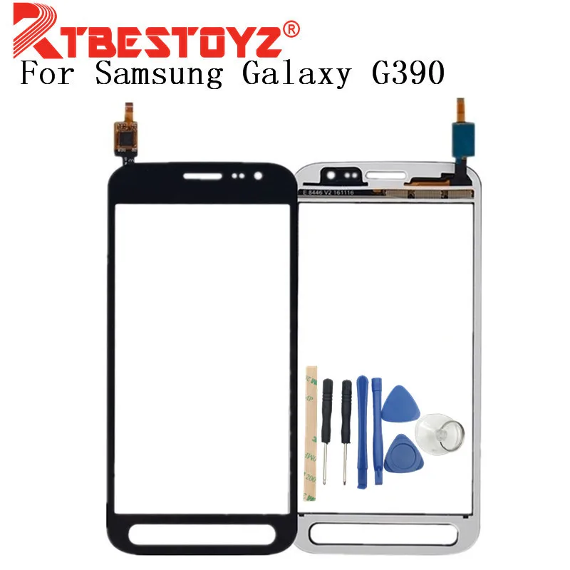 

RTBESTOYZ 4.8'' For Samsung Galaxy Xcover 4 SM-G390F G390 Digitizer Touch Screen Panel Sensor Lens Glass With + Tools