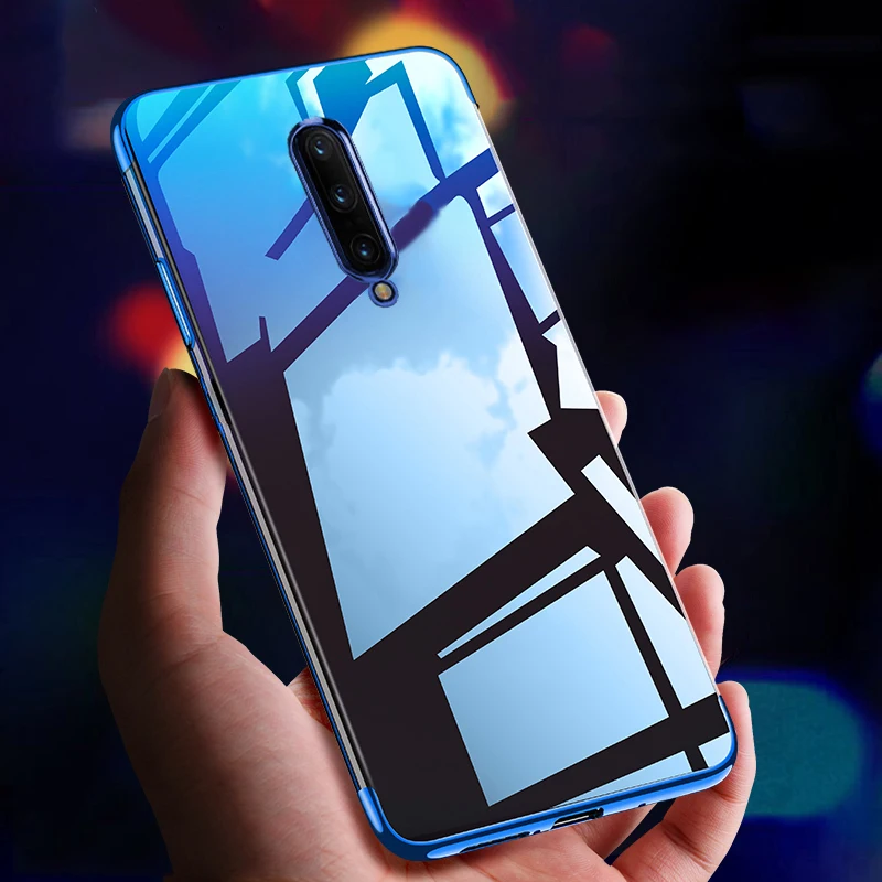 

For Oneplus 7 Pro Case Luxury 3D Laser Plating TPU Cover For One Plus 7pro Oneplus7 pro Soft Transparent Silicone Phone Cases