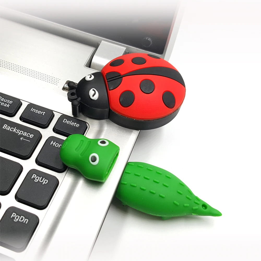 USB флеш накопитель 32G Милая Божья коровка флешка 16 GB Единорог Флешка 8 Memoria stick beetle