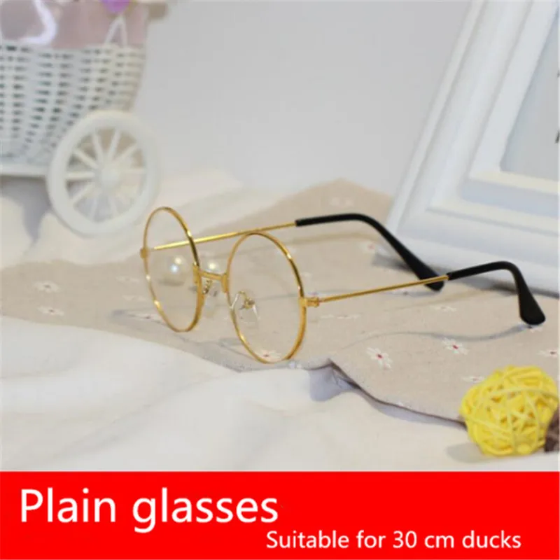 

30cm Lalafanfan Kawaii Cafe Yellow Duck Clothing accessories Backpack glasses Hair band accessories