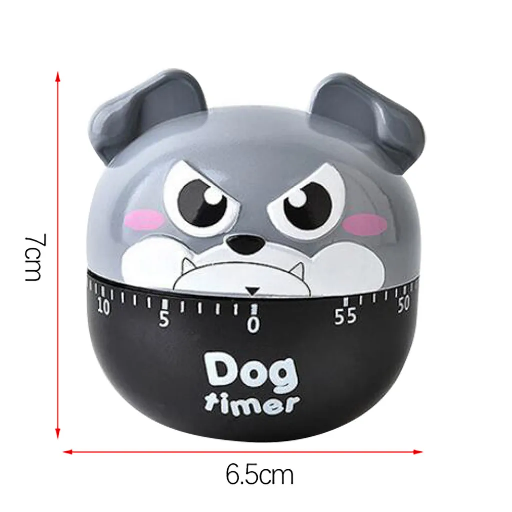 SAINGACE Dog Timer Plastic Machine Timer 60 Min Alarm Clock Kitchen Stopwatch Kitchen Tools Bell Alarm Loud 60-Minute Clock