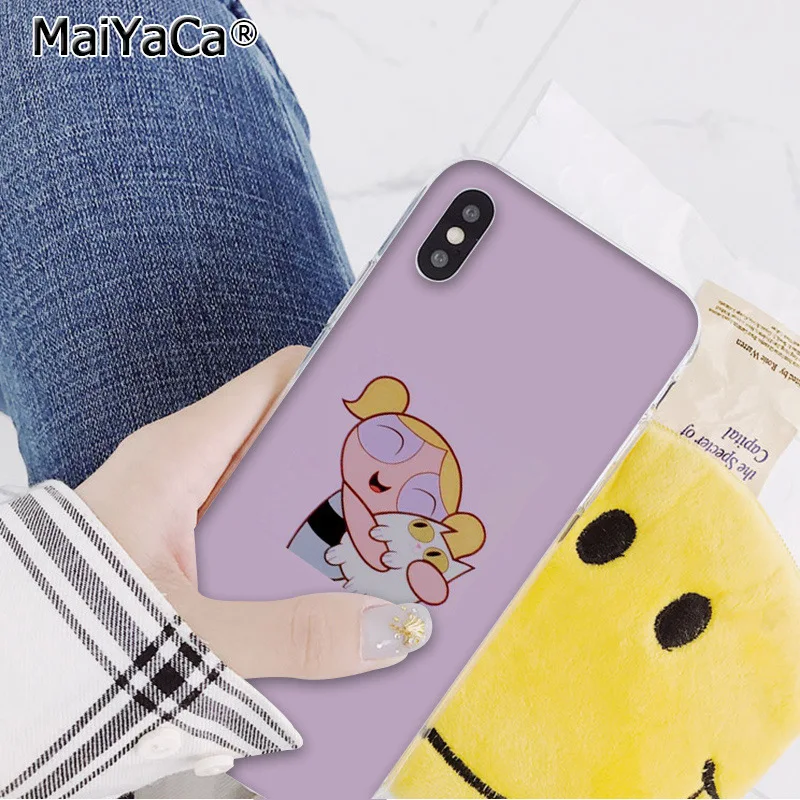 MaiYaCa прекрасный PowerPuff девушки рукоделие принт рисунок телефон чехол для iphone 11 pro 8 7 66S Plus 5s SE XR X XS максимальный чехол