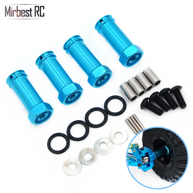 Mirbest RC DIY Parts For Wltoys 12428 Parts 12423 FY-03 JJRC Q39 RC Car Parts Metal Extension bonder Adapter Upgrade accessories