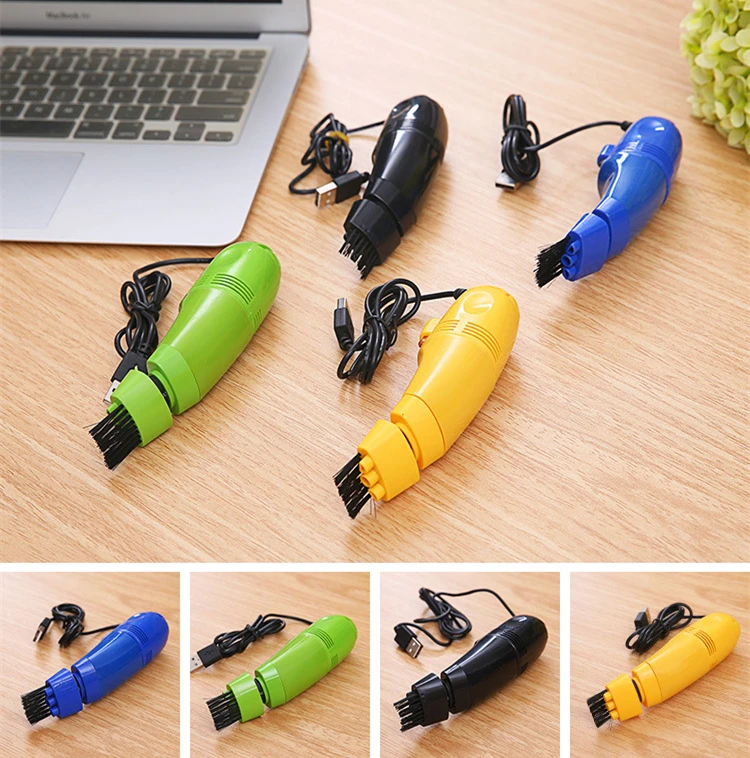 

1pcs Car Styling Cute Appliances Creative Mini Convenient Vacuum Cleaner With Removable Brush USB Port Keyboard Customer Cleaner