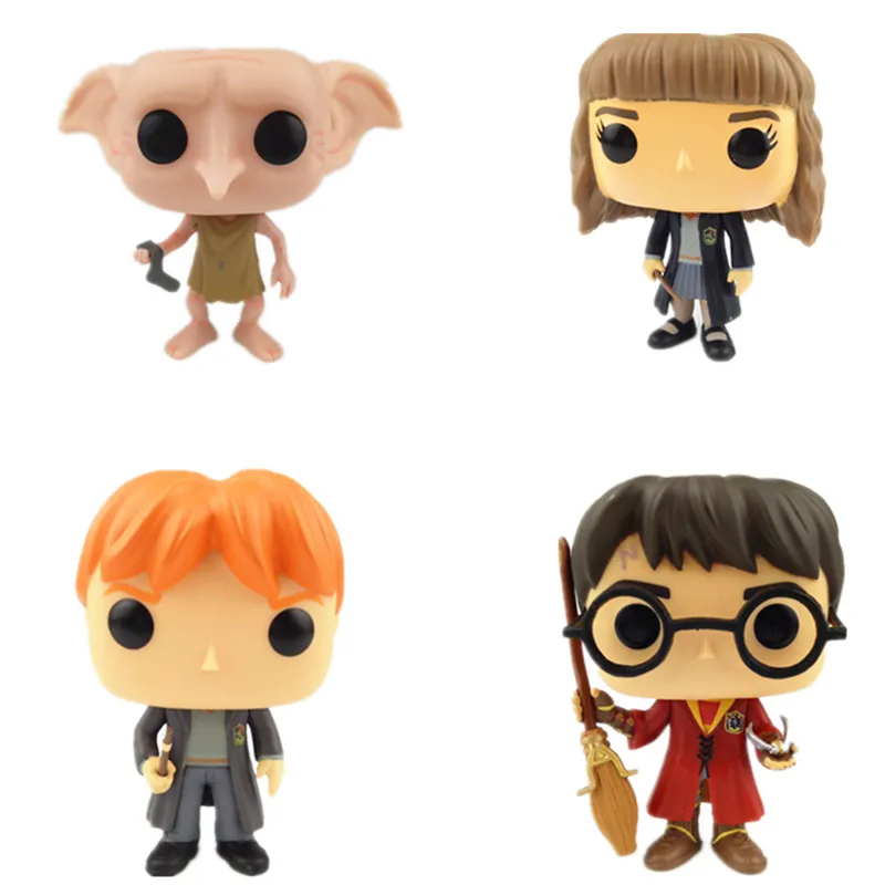 

NEW 10cm Harry Potter and Hermione Snape doppy action figure Bobble Head Q Edition no box for Car Decoration