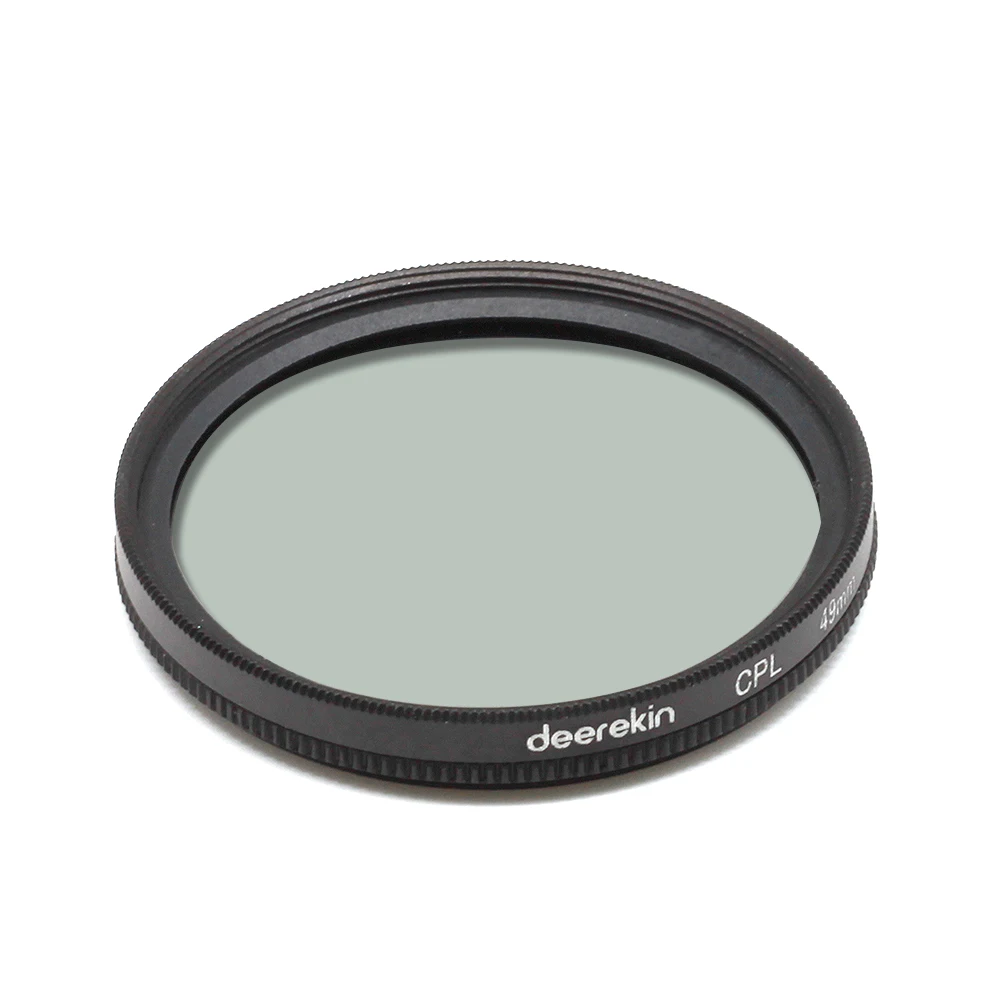 Deerekin 49 мм круговой поляризатор поляризационный CPL фильтр для sony 55-210 мм Canon M6 M50 M200 EF-M 15-45 мм Nikon Цифровая камера
