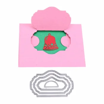 

4pcs/Set Flip Frames Metal Cutting Dies Stencil for DIY Scrapbooking Embossing Photo Album Paper Cards Decorative Craft Die Cuts
