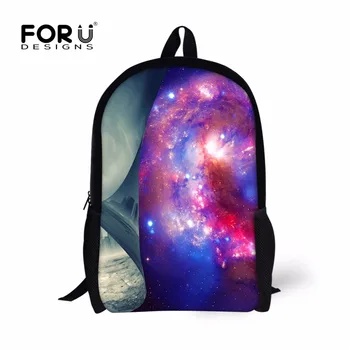 

FORUDESIGNS Casual Kids School Bag 3D Galaxy Printing Students Schoolbag for Teenager Girls Boys Cartoon Children's Book Bagpack