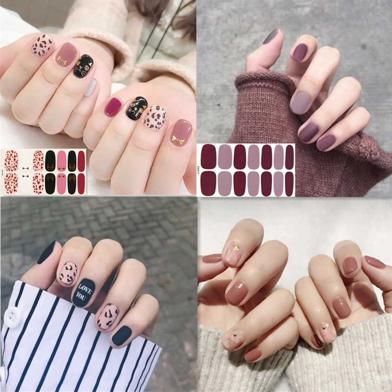 

Lamemoria 1 Sheet Multicolor Nail Art Sticker Full Cover 3D Stickers Tips Manicure for Women Beauty Nail Decorations Accessories