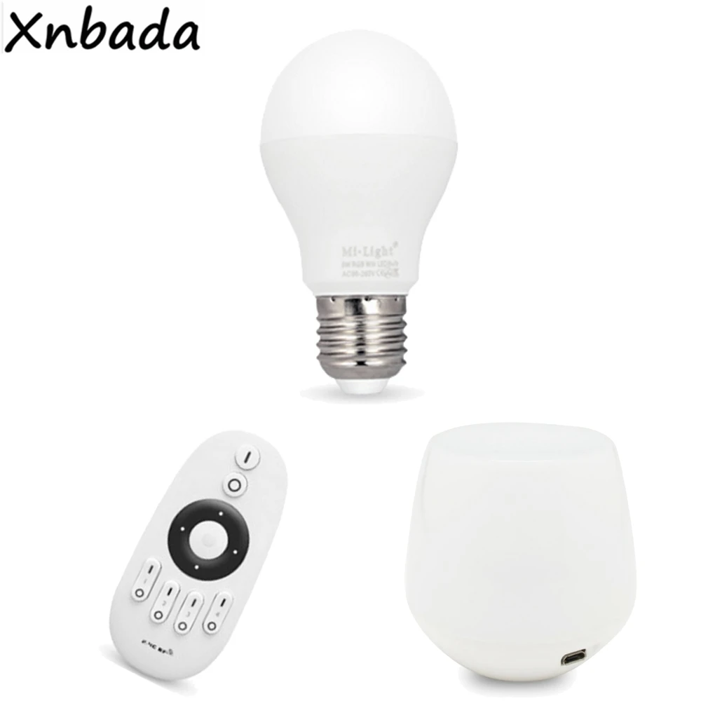 Milight 2 4G E27 6W светодиодные лампы CW WW беспроводной wifi Ibox1 и пульт дистанционного
