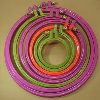 

Adjustable Embroidery Cross Stich Hoop Ring Round Ring Frame 3/4 /5/6/7/8/9/10inch Fabric Painting DIY Plastic Embroidery Hoop