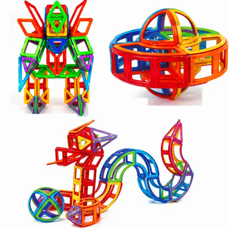 

16-60PCS Mini Magnetic Blocks Educational Construction Set Models & Building Toy ABS Magnet Designer Kids Gift