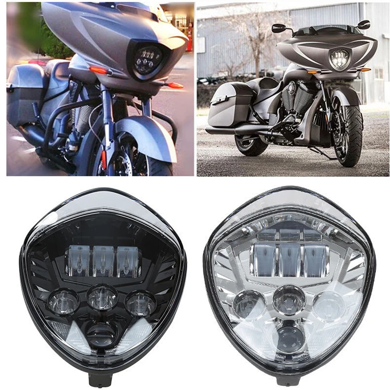 For victory motorcycles headlight Head light Led Headlamp Hi/Lo High Low Lamp 6500k For victory cross country motorcycle For victory motorcycles headlight Head light Led Headlamp Hi/Lo High Low Lamp 6500k For victory cross country motorcycle