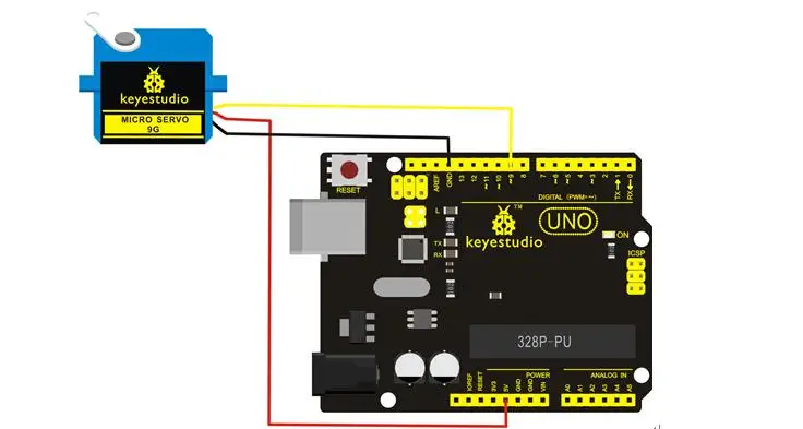 3 шт. keyestudio мини SG90 9G 90 градусов Серводвигатель синий с PH2.54 разъем для Arduino робот