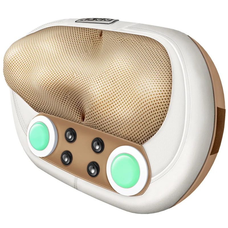 

New Arrivals Electrodos Neck Back Body Shiatsu Massager Home Car Therapy Pain Massage Pillow Massagem Roller Massageador