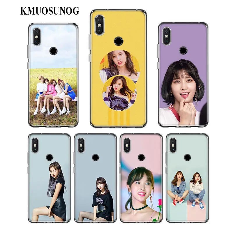 

Transparent Soft Silicone Phone Case twice mina momo kpop for Xiaomi F1 A1 A2 S2 Redmi Note 4X 5 6 5A 6A Pro