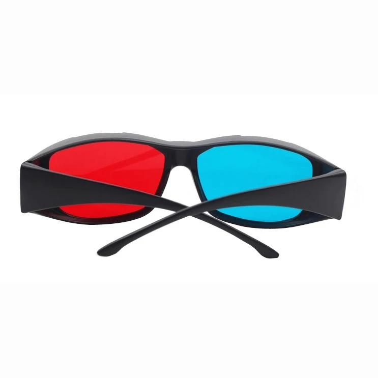 Красный-синий/голубой анаглиф простой стиль 3d очки 3d фильм игры-дополнительный стиль обновления(2 шт/3 шт с разным стилем
