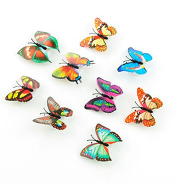 Colorful Changing 2019 Newest Fairy Gifts Butterfly LED Night Light Lamp Room Party Desk Wall Decor Lamp Battery Powered  (5)