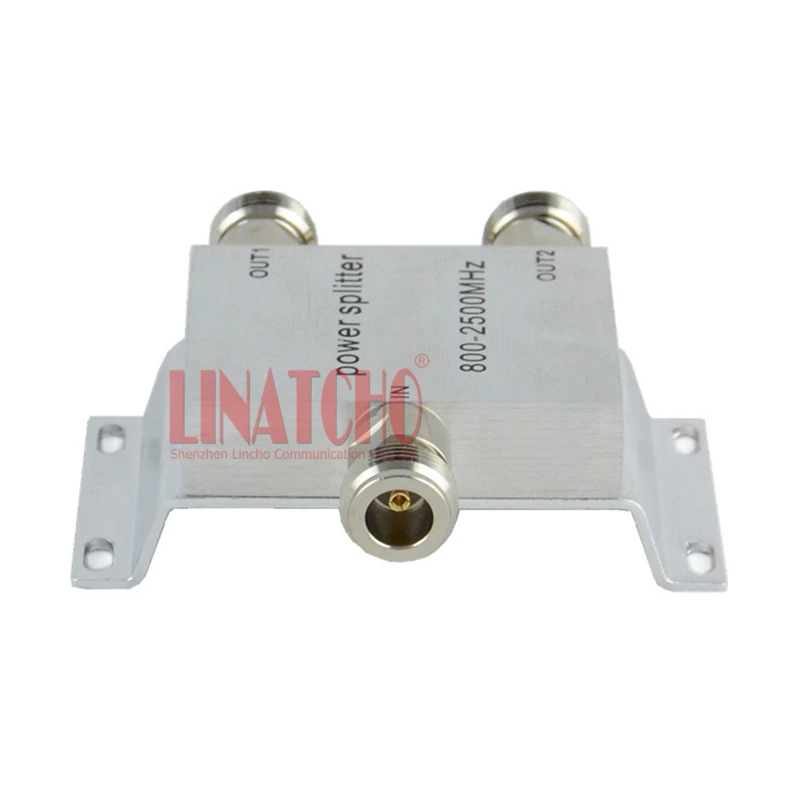 Free shipping 2 Way Micro strip Power Splitter 800 2500MHz Signal Booster Repeater Divider 4
