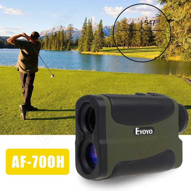 

700M Handheld 6x Golf Laser Rangefinder Angle Height Elevation Range Finder Speed Measure Scope Golfscope