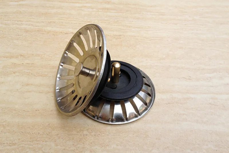 

New 2016 Kitchen Basin Drain Dopant Sink Strainer Basket Leach Waste Plug Steel