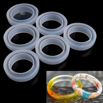 

Round Silicone Mold Casting Mould For Resin Bangle Bracelet Jewelry DIY Tool Hot