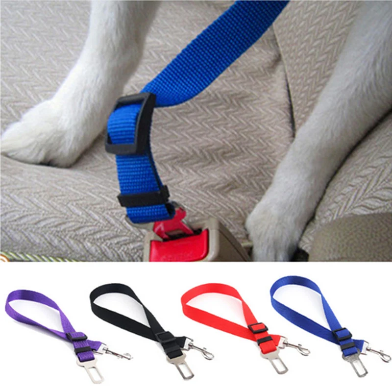 Fashion Nylon Dog Seat Belt Seatbelt Harness Leash Clip Pet Dog Car