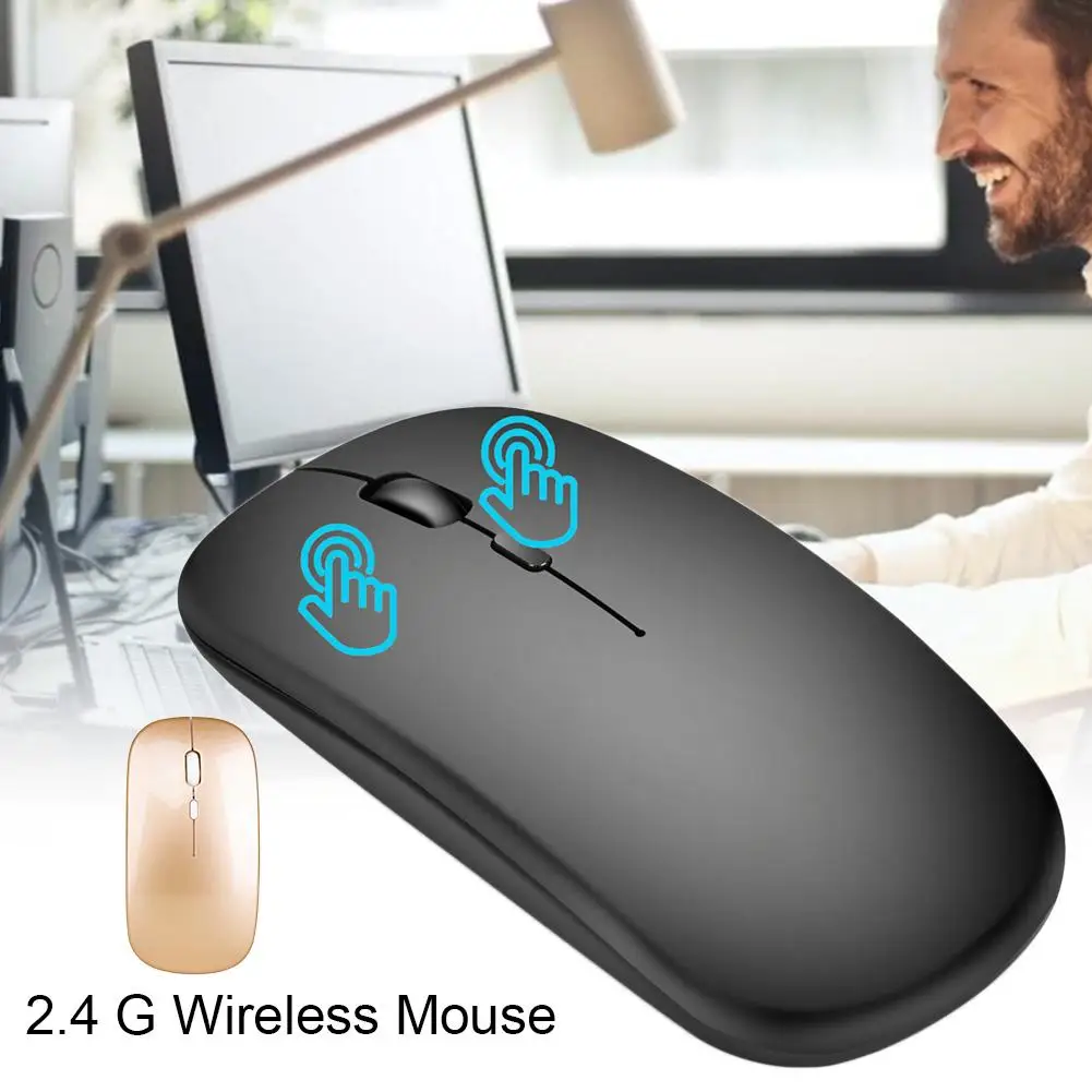 

M80 Rechargeable Wireless Mouse Mute 2.4G Office Mouse 500 mAh Built - In Battery 2.4G Wireless Mouse