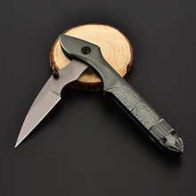 Высокое качество складной нож черная сталь алюминиевая ручка кемпинг выживания спасательные ножи Охота EDC Открытый Инструменты