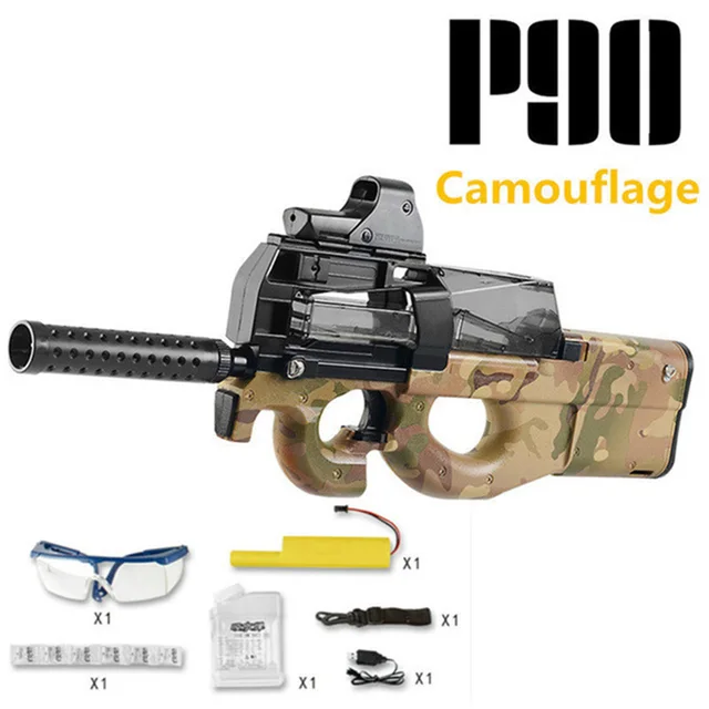 P90 Paintball Electric Auto Toy Gun Graffiti Edition Live CS Assault