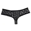 6PCS/Lot Fashion Hexagon Pattern See-Through Bikini Men's Boxer Shorts Sexy Underwear Mini Pouch Male Underpants Breathable 2