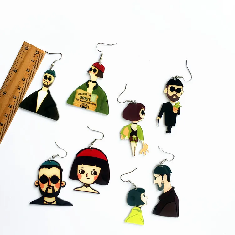 

Cartoon Harajuku Student Drop Earrings Birthday Gifts Cute and Anti-allergy Humanoid Earrings Funny Jewelry