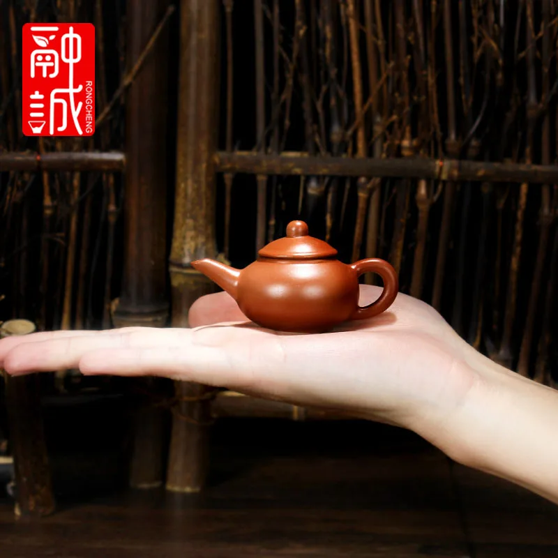 Исин Чайный горшок фиолетовый песок маленький чай ПЭТ керамический чайник карманный мини чайный горшок играть предметы интерьера S - Цвет: 5