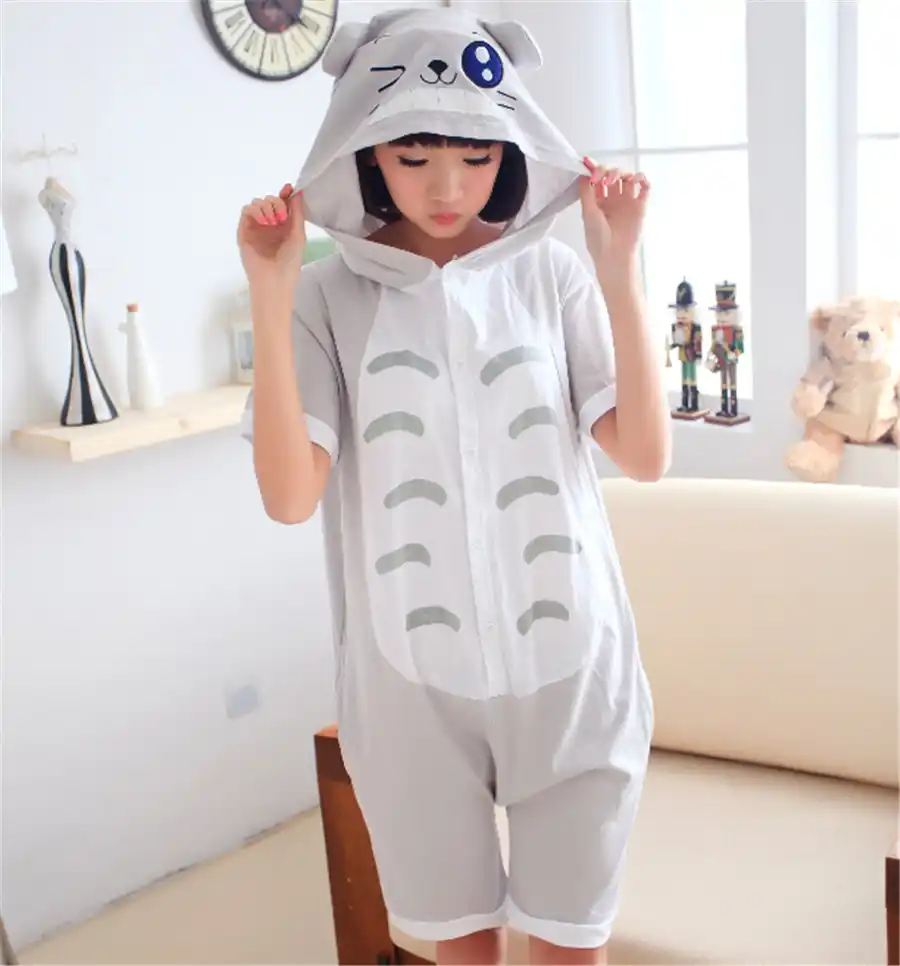 アニメパジャマ男性 女性大人子供半袖綿の漫画のパジャマ夏ユニセックスコスプレ着ぐるみ愛好衣装 Anime Costumes Aliexpress